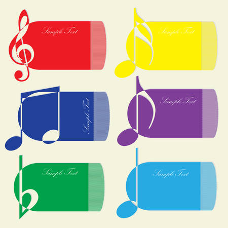 Music card for your text  vector illustration のイラスト素材