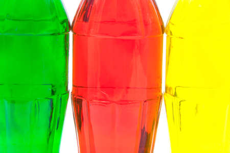 colorful glass bottlesの写真素材