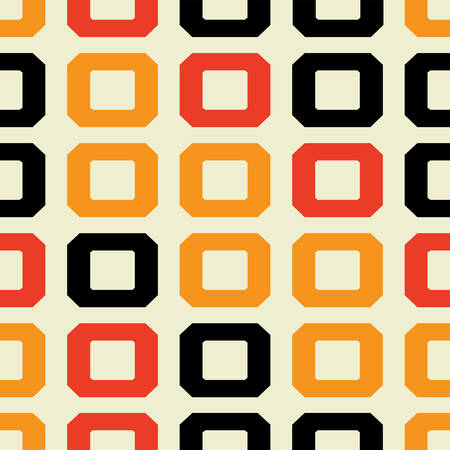 Seamless retro geometric patternのイラスト素材