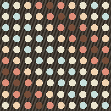 retro circle seamless patternのイラスト素材