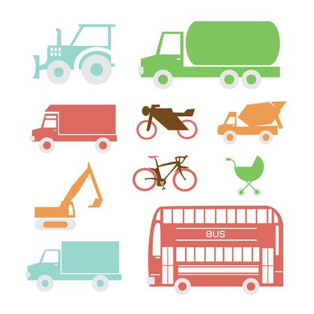 set of Transportationのイラスト素材