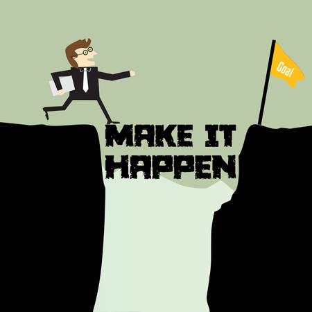 Make it happenのイラスト素材