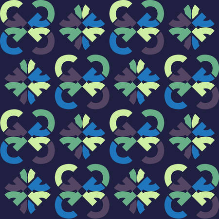 Retro abstract seamless patternのイラスト素材