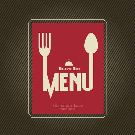 Restaurant Menu Card Design templateのイラスト素材