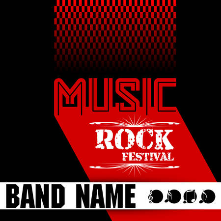Music rock festival design templateのイラスト素材
