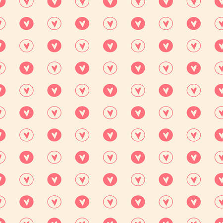 Seamless pattern with hearts  Valentines day background  Vector illustrationのイラスト素材