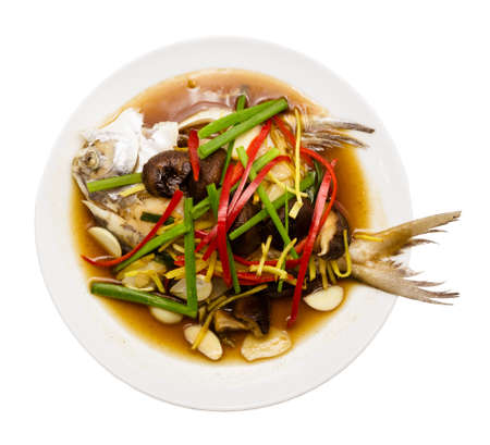 Pompano soya. Chinese foodの写真素材