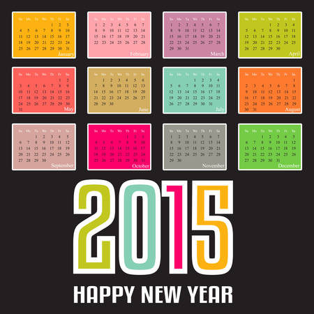 Calendar 2015. のイラスト素材