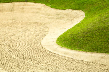 golf grass and sandの写真素材