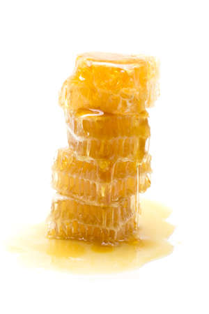 Honeycomb on white backgroundの写真素材