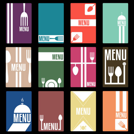 Menu card designのイラスト素材