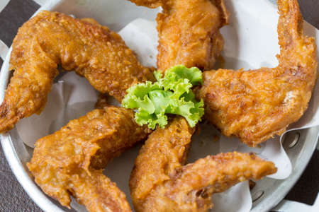 Fried Chicken wingsの写真素材
