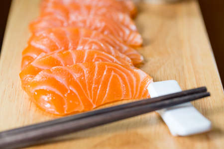Sashimi, Salmon, Japanese foodの写真素材