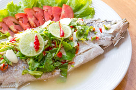 Steamed Fish in Lemon Sauce