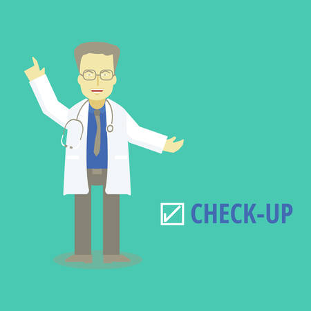 Medical doctor check up. vector illustrationsのイラスト素材