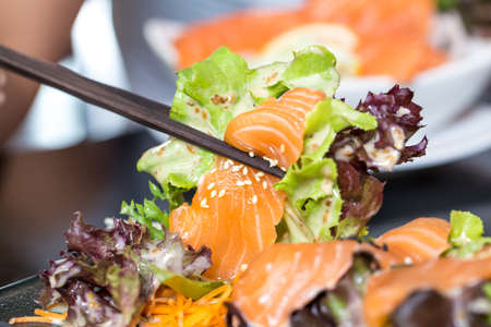 Salmon Saladの写真素材