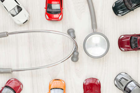 Car mechanic garage service conceptの写真素材