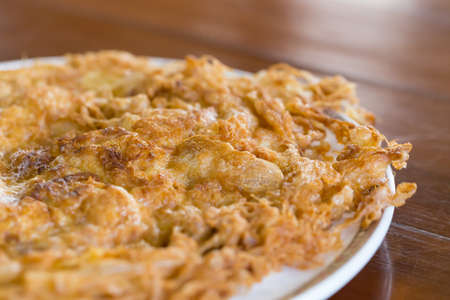 Thai style pork omeletteの写真素材