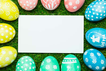 Easter eggsの写真素材