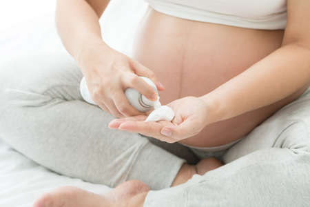 Foam cream for pregnant womenの写真素材
