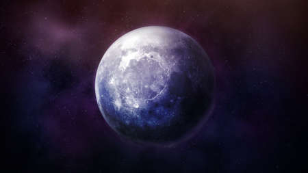 Fantastic view of the moon in space.