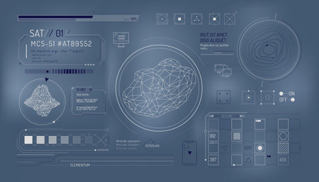 Set of infographic elements about the study of rocks.のイラスト素材