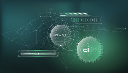 Vector infographics about artificial intelligence with analytics.