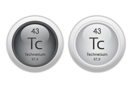 Technetium - two glossy web buttonsの写真素材