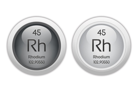 Rhodium - two glossy web buttonsの写真素材