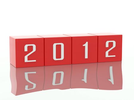 New Year 2012 on a nearly forgotten 2011の写真素材