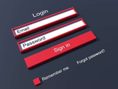 Member login form の写真素材