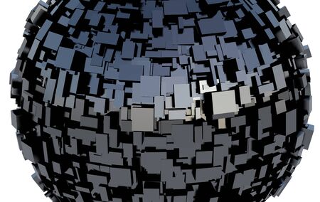 Futuristic metallic sphereの写真素材