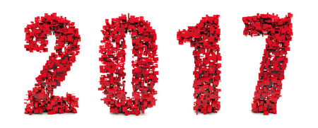 2017 happy new year calendar backgroundの写真素材