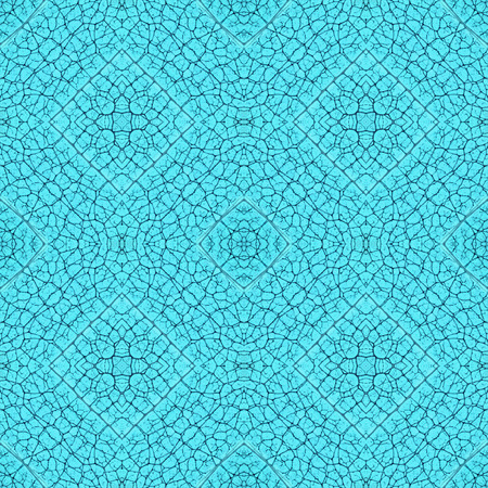 Blue complex symmetrical seamless organic patternの写真素材