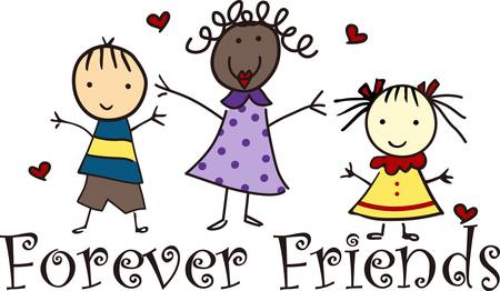 "Being  friends forever is my gift collect this from concord designs  "のイラスト素材