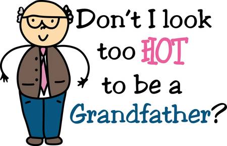 Grandparents give the best hug.  Give them this for grandparents day.  They will love itのイラスト素材