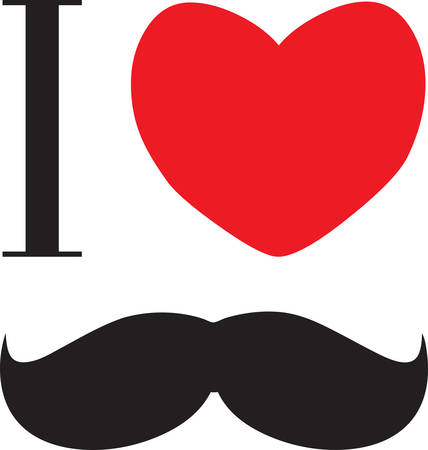 The Toothbrush mustache is the most powerful configuration of facial hair the world has ever known. It overpowers whoever touches it. By merely doodling a Toothbrush mustache on a poster you make a political statement.のイラスト素材