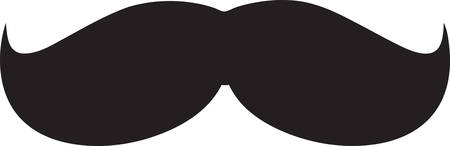 The Toothbrush mustache is the most powerful configuration of facial hair the world has ever known. It overpowers whoever touches it. By merely doodling a Toothbrush mustache on a poster you make a political statement.のイラスト素材