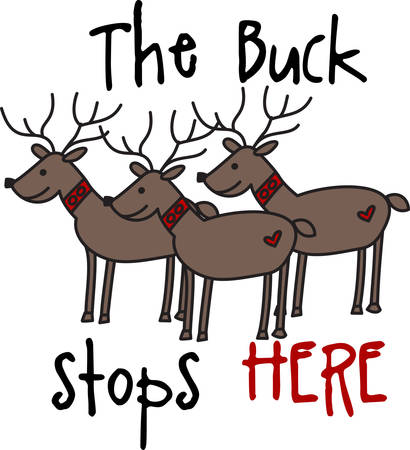 Reindeer are the very twinkling in the eye of the holiday that we call Christmasのイラスト素材