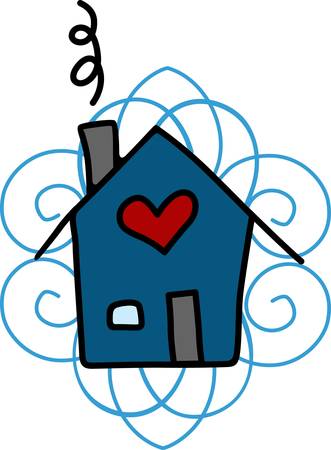 Welcome your guest and friends to your sweet and beautiful house designs by Concordのイラスト素材