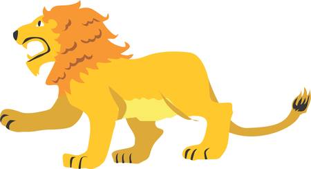 Little boys love lions for their rooms.のイラスト素材