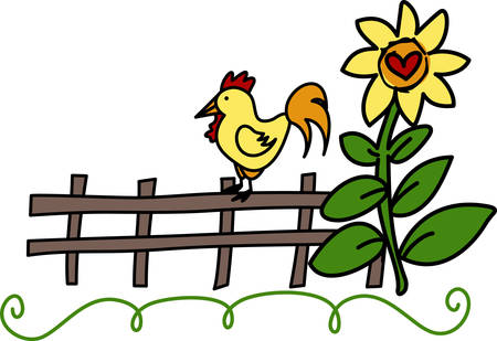 Every friend is to the other a sun and a sunflower also. He attracts and follows.のイラスト素材