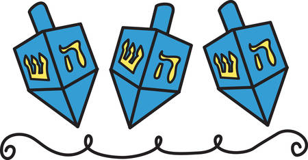 Storkie offers different hanukkah wording suggestions to help personalize cards and invitations.のイラスト素材