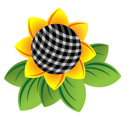 Every friend is to the other a sun and a sunflower also. He attracts and followsのイラスト素材