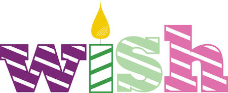 Send birthday wishes to a special someone with this cute design.のイラスト素材