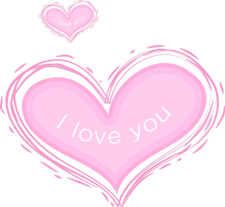 The color of youth joy and gentility in soft pastels pink Heart charm with innocence and sweetness. Pick those designs by Concordのイラスト素材