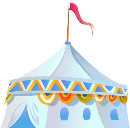 Pick the fun and whimsical circus tent made with sturdy canvas fabric designs by Concordのイラスト素材