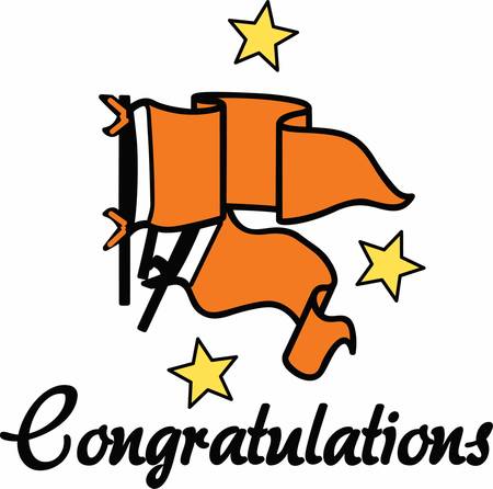 Orange flags used for victory sign pick these designs from concord collectionsのイラスト素材