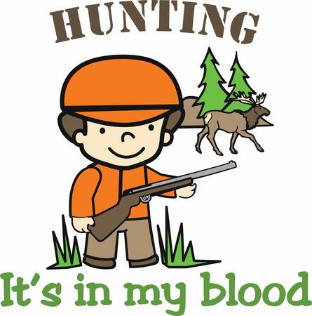 Pick these traditional elk hunter designs from concord collectionsのイラスト素材