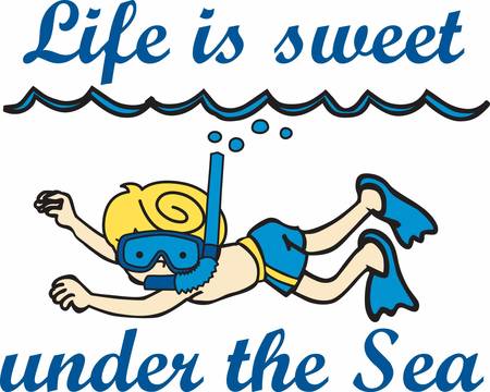 Pick these cool snorkel designs from concord collectionsのイラスト素材